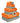 8 teiliges Frottee Handtuchset  Grau - Orange