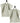 Waschlappen 30x30 cm 2er Set Grau - Kiesel