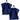 Waschlappen 30x30 cm 2er Set Blau - Marine