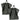 Waschlappen 30x30 cm 2er Set Grau - Anthrazit