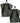 Waschlappen 30x30 cm 2er Set Grau - Anthrazit