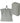 Waschlappen Set 30x30 cm 6 Stück Grau - Stein