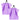 Waschlappen 30x30 cm 2er Set Lila - Flieder