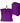 Waschlappen Set 30x30 cm 6 Stück Lila - Aubergine