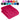 Handtuch 50x100 cm Rot - Rhabarber
