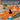Badetuch groß 100x200 cm  Orange - Clementinen